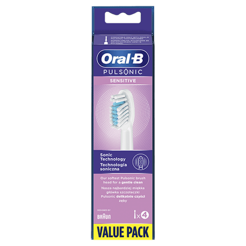 ORAL-B Pulsonic sensitive čistiace náhradné hlavice 4 ks