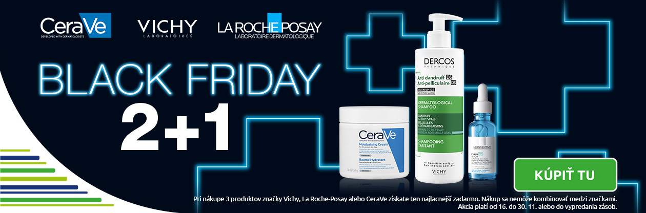 2+1 Vichy, La Roche-Posay a CeraVe