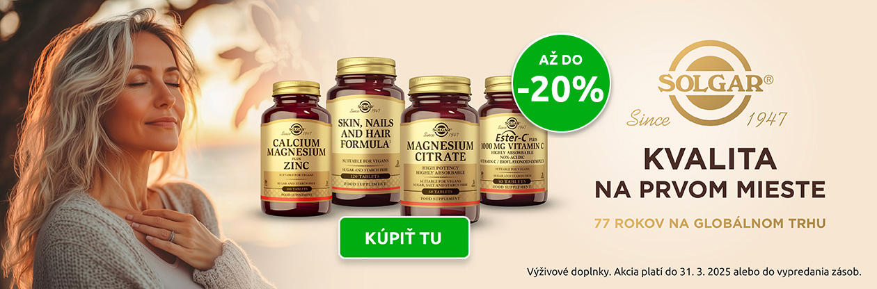 SOLGAR až do -20 % zľava
