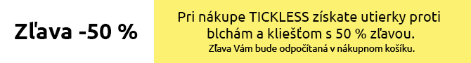 TICKLESS -50 % zľava
