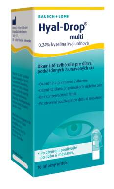 Bausch & Lomb očné kvapky Hyal-Drop Multi 10 ml. gtt oph 1x10ml