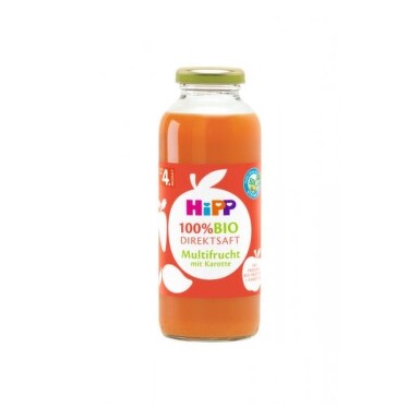 HiPP 100 % BIO Ovocna šťava s karotkou 330 ml