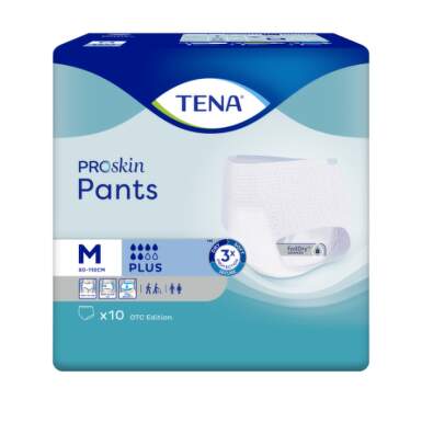 TENA Pants plus M naťahovacie absorpčné nohavičky s obvodom 80-110 10 kusov