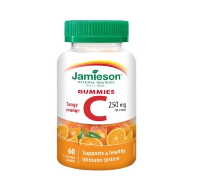 JAMIESON Vitamín C gummies 125 mg s príchuťou pomaranč 60 pastiliek