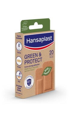 Hansaplast GREEN & PROTECT Udržateľná náplasť 2 veľkosti 20 kusov 2