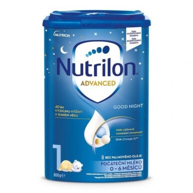 NUTRILON Advanced 1 Good Night počiatočná mliečna dojčenská výživa 800g