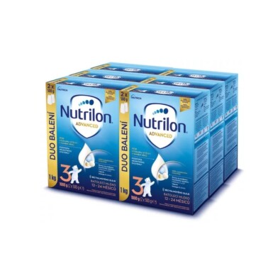 NUTRILON Advanced 3 batoľacia mliečna výživa v prášku 12-24 mesiacov 6x1000 g 6x1000 g 6000 g