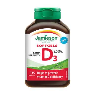 JAMIESON Vitamín D3 2500 IU 135 kapsúl