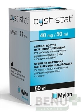 CYSTISTAT 40mg/50ml inj. 40mg/50ml