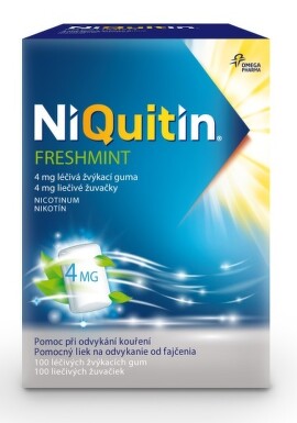 NIQUITIN Freshmint 4 mg liečivé žuvačky 100 ks