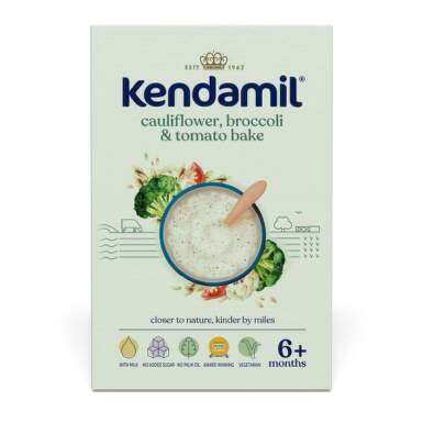 KENDAMIL Mliečna kaša brokolica karfiol paradajky 150 g