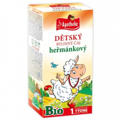 APOTHEKE BIO Detský bylinný čaj rumančekový 20 x 1 g