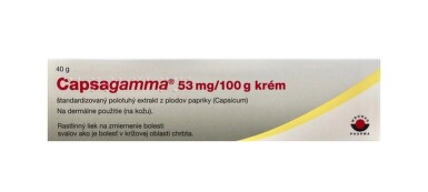 Capsagamma 53 mg/100 g krém crm 40g