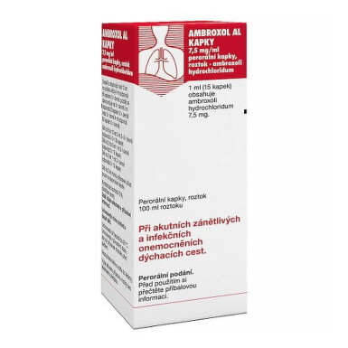 Ambroxol AL kvapky gtt 50ml 7,5mg/ml
