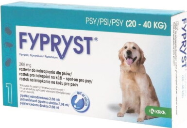 FYPRYST 268 mg PSY 20-40 KG 1x2,68ml