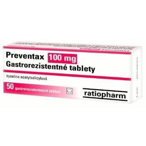 Preventax 100 mg tbl ent 50x100 mg
