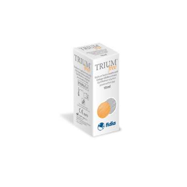 TRIUM free očné kvapky s obsahom kyseliny hyaluronóvej a extraktu z ginka biloby 10 ml