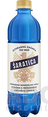 ŠARATICA - prírodná minerálna voda 500 ml