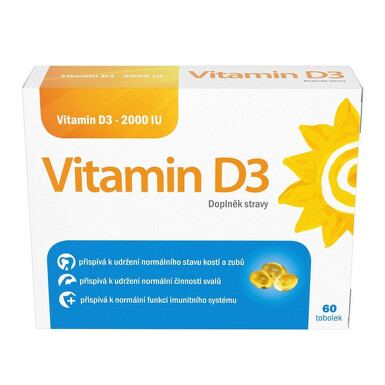 SIROWA Vitamín D3 2000 IU 60 kapsúl