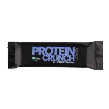 PULSAAR Protein crunch blueberry muffin proteínová tyčinka s príchuťou čučoriedkového muffinu 55 g