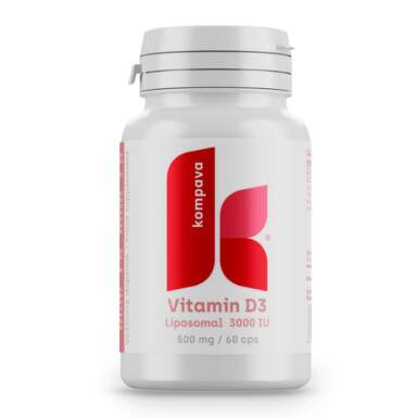 KOMPAVA Vitamín D3 lipozomálny 3000IU 60 kapsúl