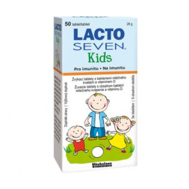 VITABALANS Lactoseven kids displej žuvacie tablety 9 x 50 ks