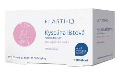 ELASTI-Q Kyselina listová 800 µg 180 tabliet