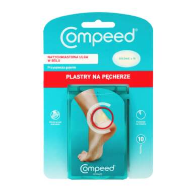 COMPEED náplasť na pľuzgiere stredná gélová 10 ks