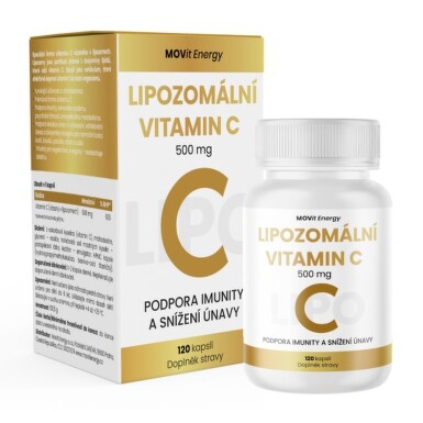 MOVIT Lipozomálny vitamín C 500 mg 120 kapsúl