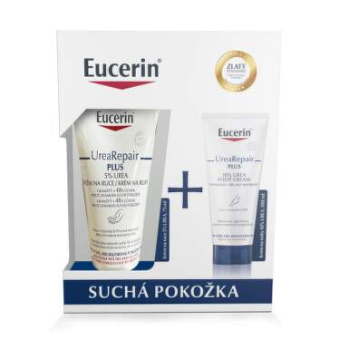 EUCERIN Urea repair plus krém na ruky 75 ml + krém na nohy 100 ml vianočná kazeta set