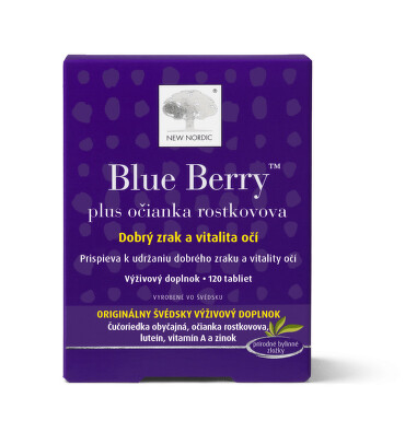 NEW NORDIC blue berry 120 tabliet