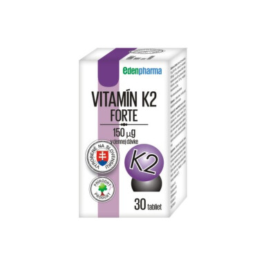 EDENPHARMA Vitamín K2 forte 30 tabliet