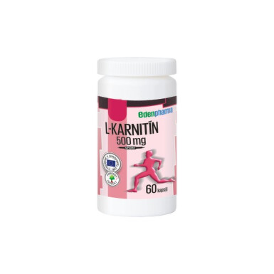 EDENPHARMA L-karnitín 500 g 60 kapsúl