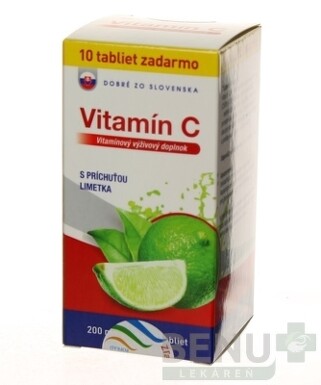 Dobré z SK Vitamín C 200 mg príchuť LIMETKA tbl 60+10