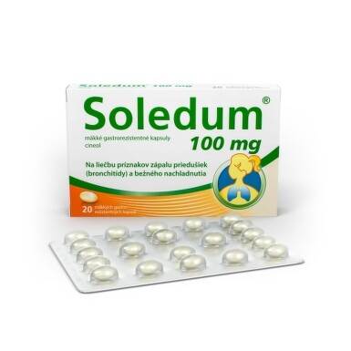 Soledum 100 mg mäkké gastrorezistentné kapsuly cps 20