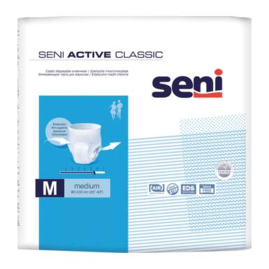SENI Active classic medium nohavičky navliekacie absorpčné obvod 80-110 cm 10 ks