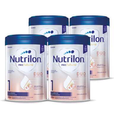 NUTRILON 1 Profutura duobiotik počiatočná dojčenská výživa 0-6 mesiacov 4x800 g