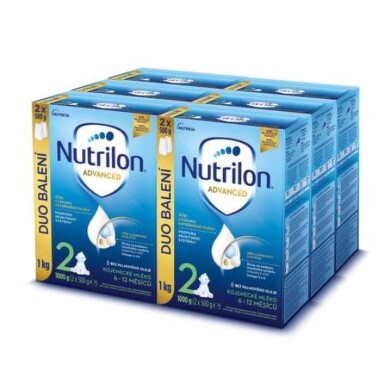 NUTRILON Advanced 2 následná mliečna dojčenská výživa v prášku 6-12 mesiacov 6x1000 g