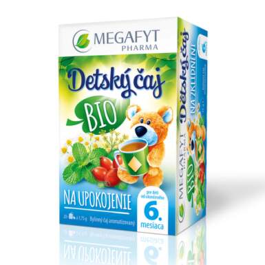 MEGAFYT Detský čaj bio na upokojenie 6m+ 20 x 1,75 g