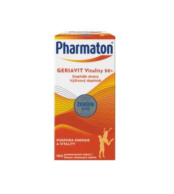 PHARMATON Geriavit vitality 50+ 100 tabliet