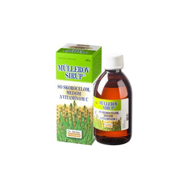 MÜLLEROV Sirup so skorocelom medom a vitamínom C 245 ml