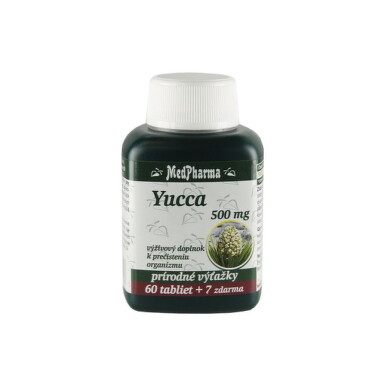 MEDPHARMA Yucca 500 mg 60 + 7 tabliet ZADARMO