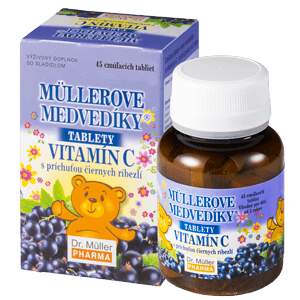 MÜLLEROVE medvedíky - vitamín C tbl 45