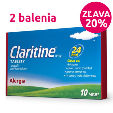 2 balenia CLARITINE 10 mg 2x10tbl