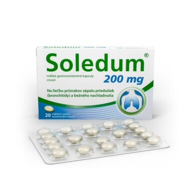 Soledum 200 mg mäkké gastrorezistentné kapsuly cps 20
