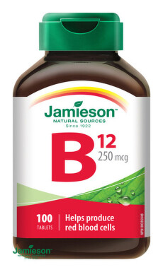JAMIESON Vitamín B12 kyanokobalamín 250 µg 100 tbl. tbl 100