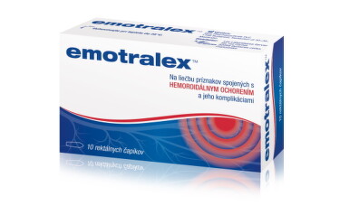Emotralex rektálne čapíky na liečbu hemoroidov 10 ks