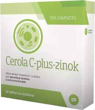 DR.GRANDEL Cerola C plus zinok 16 cmúľacích tabliet