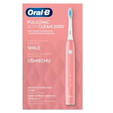 Oral-B Pulsonic slim clean 2000 pink sonická zubná kefka 1 ks