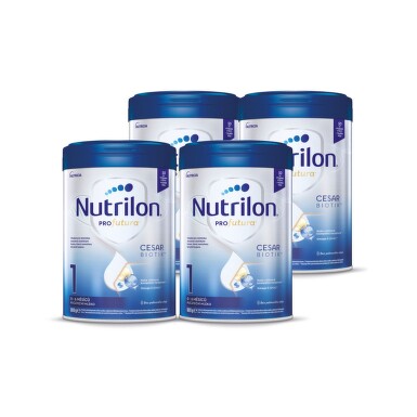 NUTRILON 1 Profutura cesarbiotik počiatočná dojčenská výživa 0-6 mesiacov 4x800 g